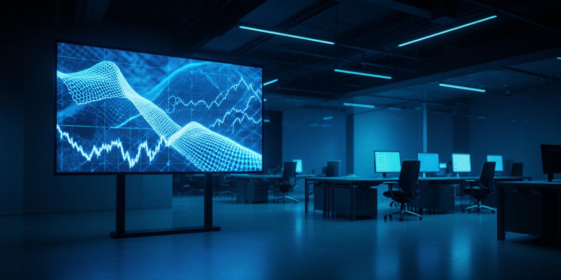 Modern textile laboratory with AI workstations