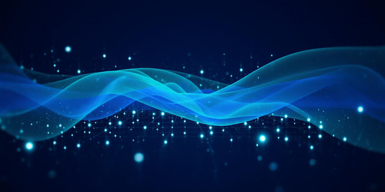 Abstract representation of digital fabric and data streams